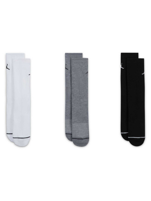 JORDAN U J ED CUSH POLY CREW 3PR 144 Socks