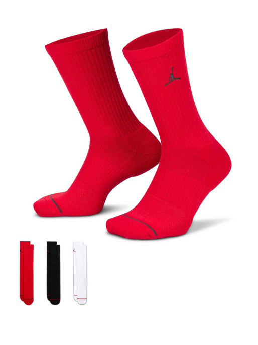 JORDAN U J ED CUSH POLY CREW 3PR 144 Socks