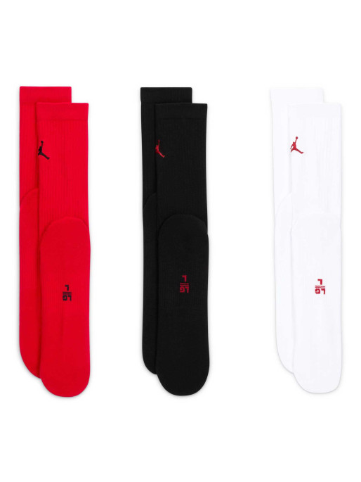 JORDAN U J ED CUSH POLY CREW 3PR 144 Socks