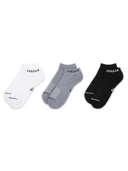 JORDAN U J ED CUSH POLY NS 3PR 144 Socks