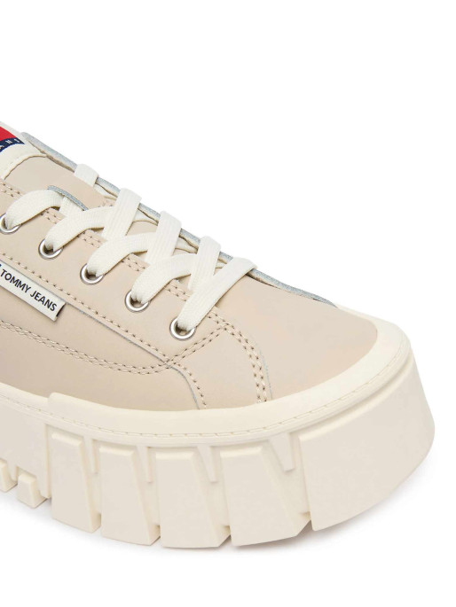 TOMMY JEANS Обувки TJW VULC FLATFORM LEATHER