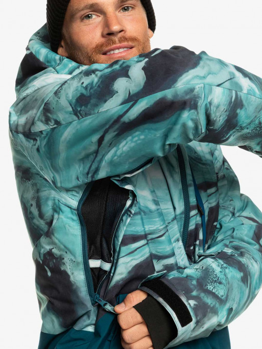 QUIKSILVER Μπουφάν Snowboarding MISSION PRINTED BLOCK JK