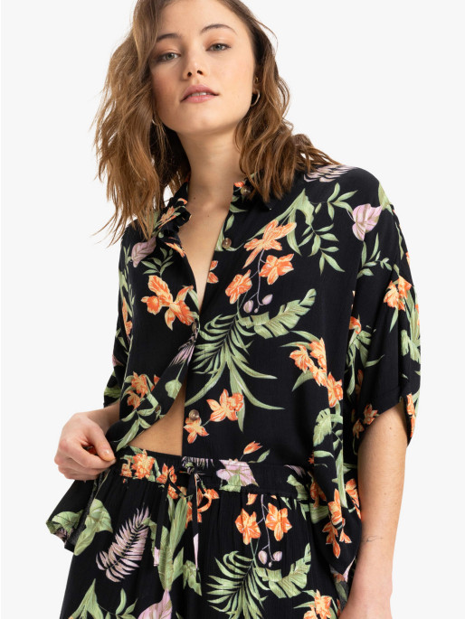 ROXY Camasa Beach Nostalgia Crinkle