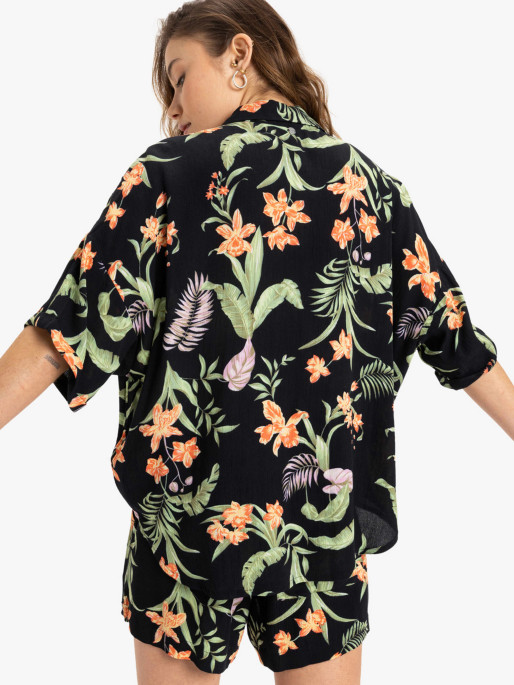 ROXY Camasa Beach Nostalgia Crinkle
