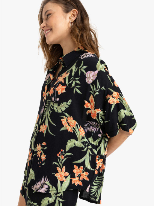 ROXY Camasa Beach Nostalgia Crinkle