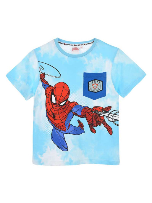 KIDS MOVIE HEROES Παιδική Κοντομάνικη Μπλούζα SPIDERMAN