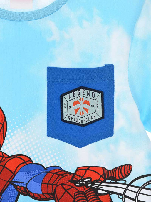 KIDS MOVIE HEROES Παιδική Κοντομάνικη Μπλούζα SPIDERMAN