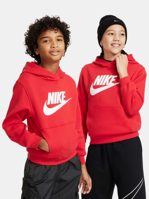 NIKE Hoodie K NSW CLUB FLC HDY HBR