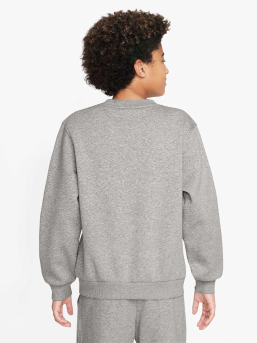 NIKE Bluza K Nsw Club Flc Crew Ls Hbr