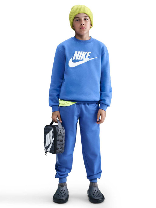 NIKE Bluza K Nsw Club Flc Crew Ls Hbr