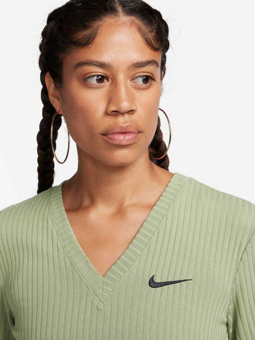 NIKE Bluza W Nsw Rib Jrsy Ls Vnk