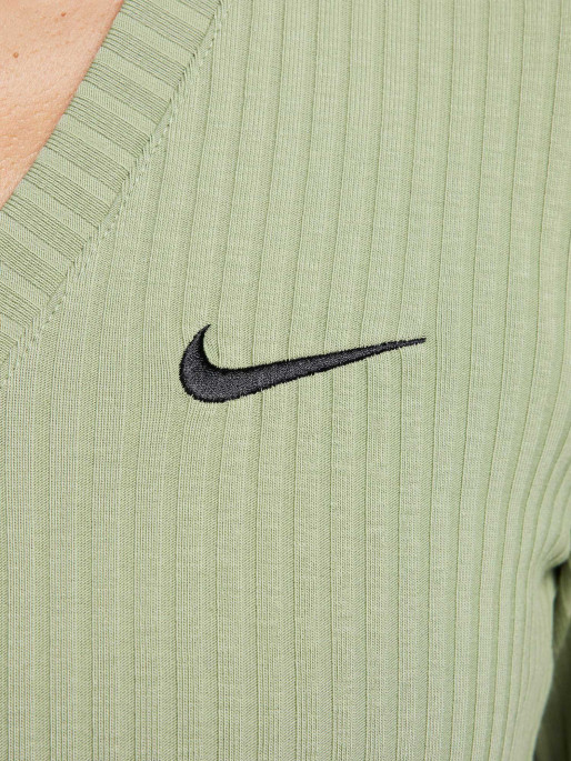 NIKE Bluza W Nsw Rib Jrsy Ls Vnk