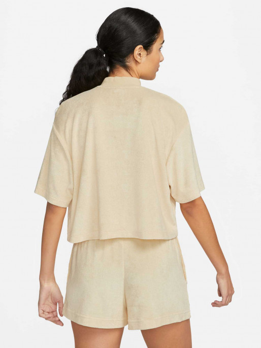 NIKE Tricou W Nsw Mock Ss Trry Ms
