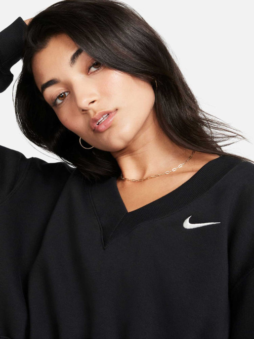 NIKE Bluza W Nsw Phnx Flc Crop Vneck