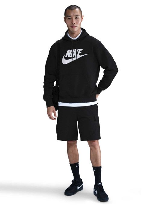 NIKE Μακρυμάνικη Μπλούζα M NK CLUB BB PO GFX HOODIE