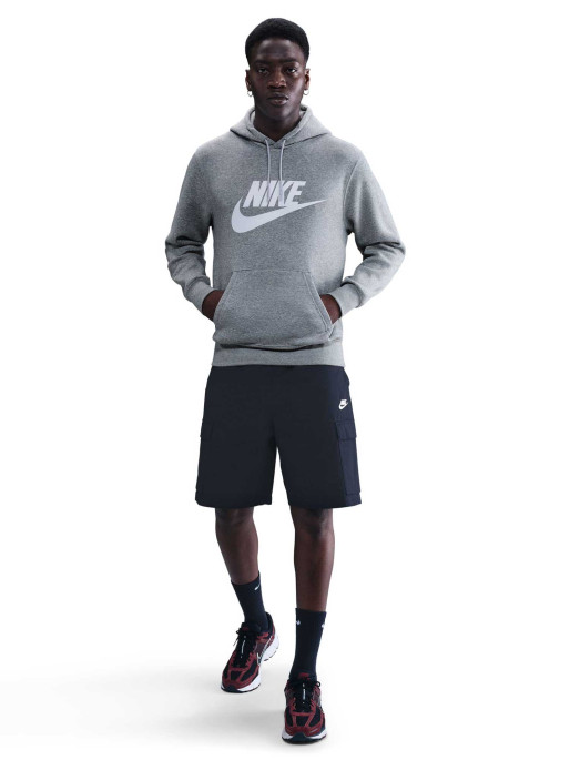 NIKE Μακρυμάνικη Μπλούζα M NK CLUB BB PO GFX HOODIE