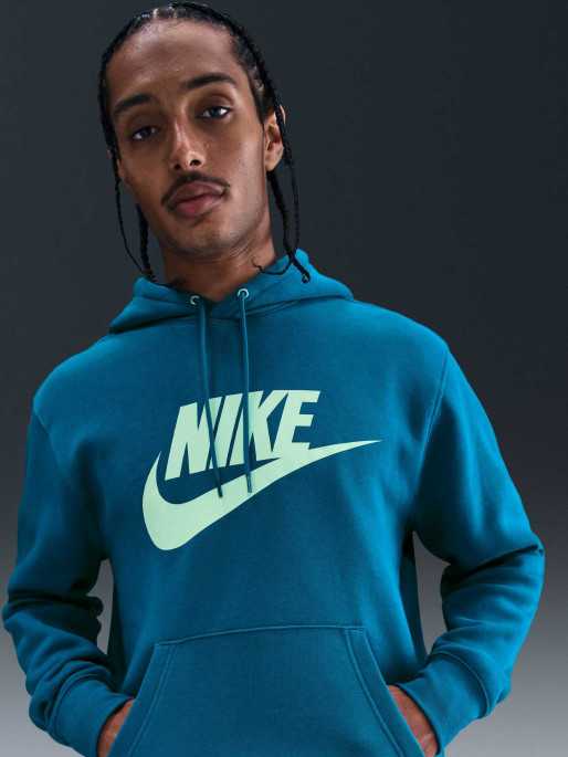 NIKE Μακρυμάνικη Μπλούζα M NK CLUB BB PO GFX HOODIE