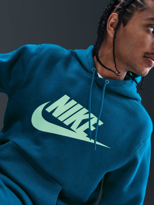 NIKE Μακρυμάνικη Μπλούζα M NK CLUB BB PO GFX HOODIE