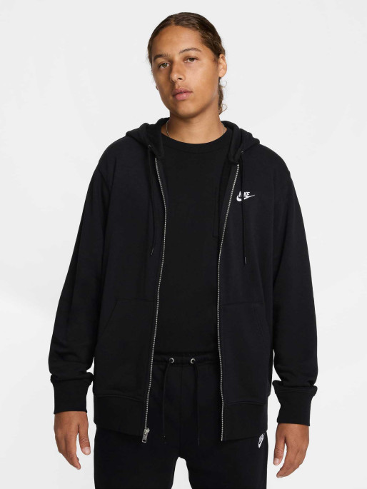 NIKE Суитшърт M NK CLUB FT FZ HOODIE