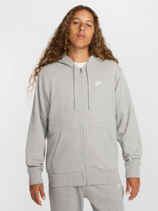 NIKE Суитшърт M NK CLUB FT FZ HOODIE