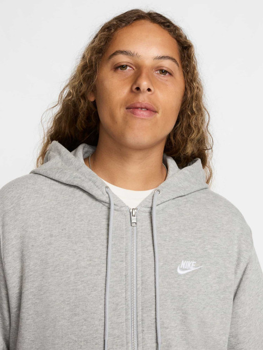 NIKE Суитшърт M NK CLUB FT FZ HOODIE