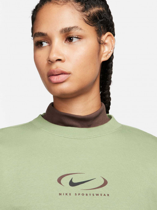 NIKE W NSW PHNX FLC OS CREW PRNT SW Sweatshirt