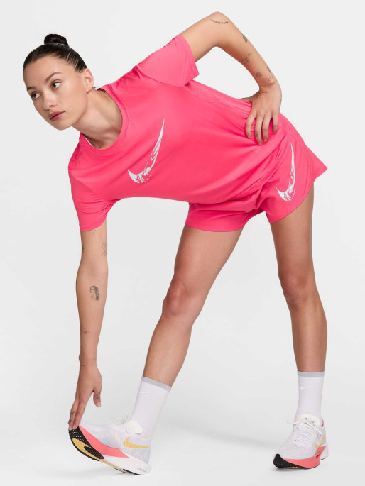 NIKE Κοντομάνικη Μπλούζα One Swoosh Femme Rose
