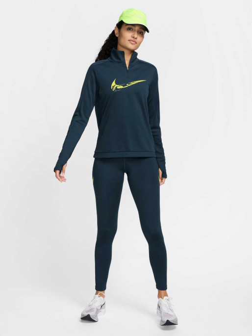 NIKE Bluza W Nk Swsh Hbr Hz Mid