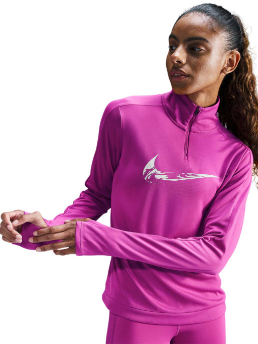 NIKE Bluza W Nk Swsh Hbr Hz Mid