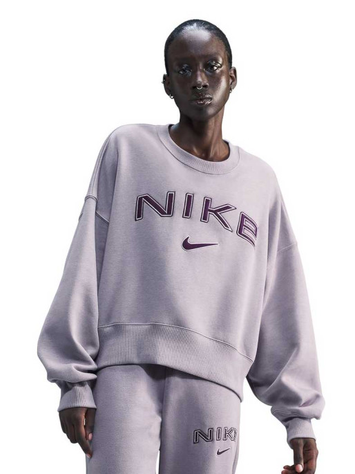 NIKE Bluza W Nsw Phnx Flc Oos Logo Crew