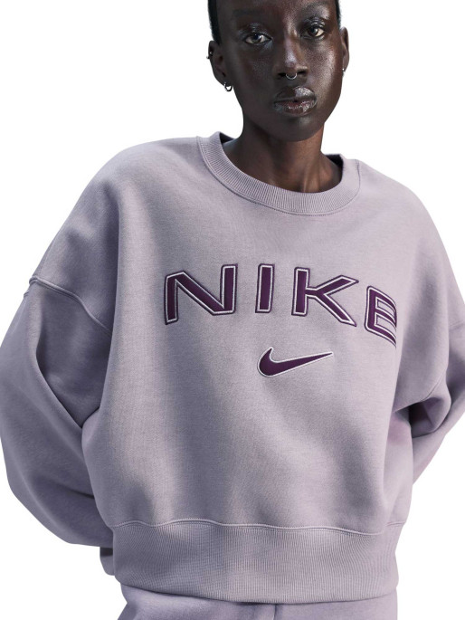 NIKE Bluza W Nsw Phnx Flc Oos Logo Crew