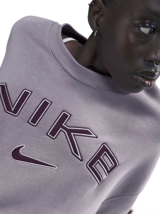 NIKE Bluza W Nsw Phnx Flc Oos Logo Crew
