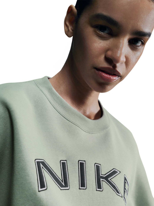 NIKE Bluza W Nsw Phnx Flc Oos Logo Crew