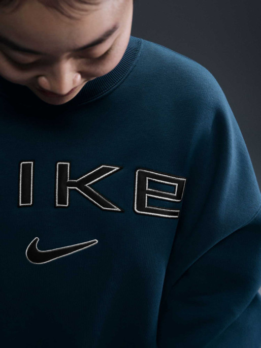 NIKE Bluza W Nsw Phnx Flc Oos Logo Crew