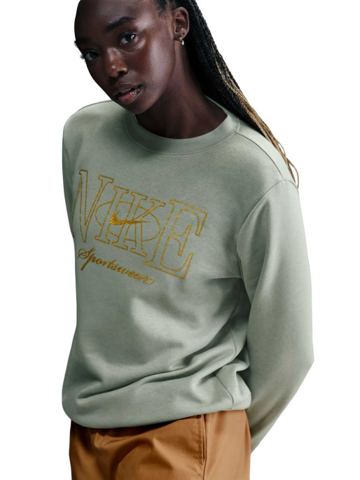 NIKE Bluza W Nsw Club Po Crew Shine