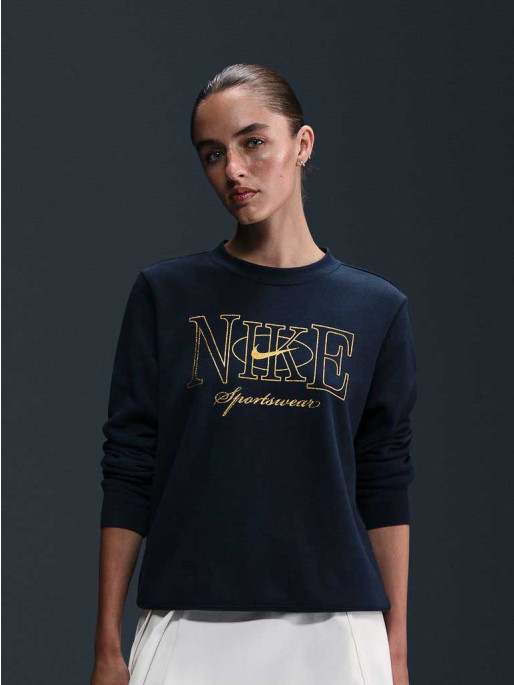 NIKE Top W NSW CLUB PO CREW SHINE