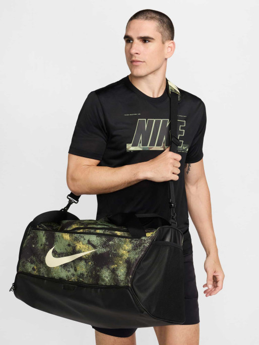 NIKE Duffel Bag NK BRSLA M DUFF - 9.5 CAMO AOP