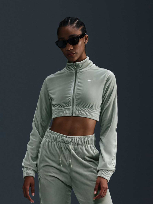 NIKE Спортно горнище W NSW CLLCTN VELOUR FZ TOP OFL