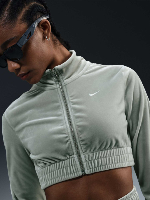 NIKE Спортно горнище W NSW CLLCTN VELOUR FZ TOP OFL
