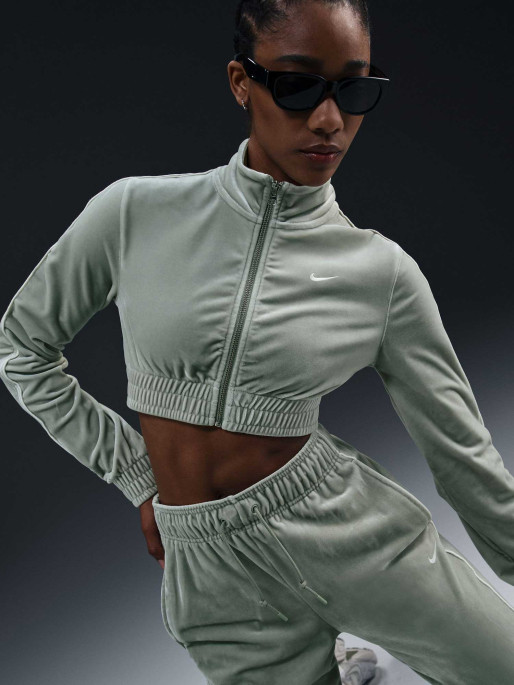 NIKE Спортно горнище W NSW CLLCTN VELOUR FZ TOP OFL