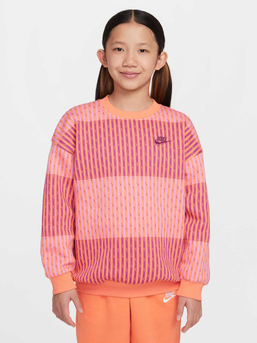 NIKE Top G NSW CLUB FLC OVRSZD CRW AOP