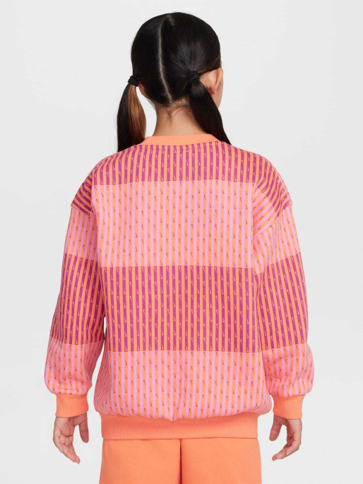 NIKE Top G NSW CLUB FLC OVRSZD CRW AOP