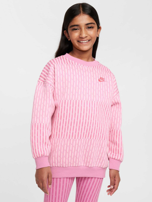 NIKE Top G NSW CLUB FLC OVRSZD CRW AOP