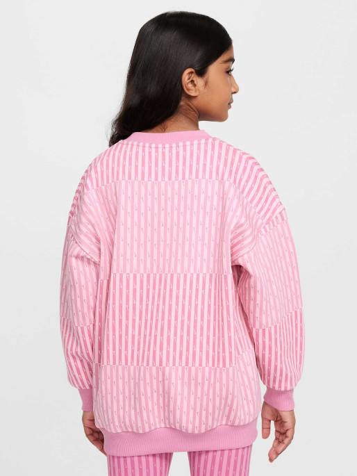 NIKE Top G NSW CLUB FLC OVRSZD CRW AOP