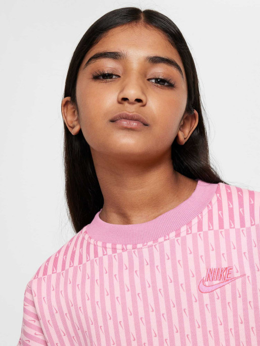 NIKE Top G NSW CLUB FLC OVRSZD CRW AOP