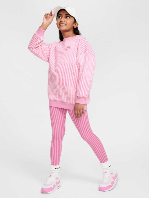 NIKE Top G NSW CLUB FLC OVRSZD CRW AOP