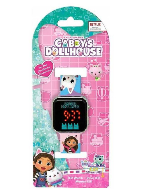 KIDS MOVIE HEROES Ceas Led Gabbs Dollhouse