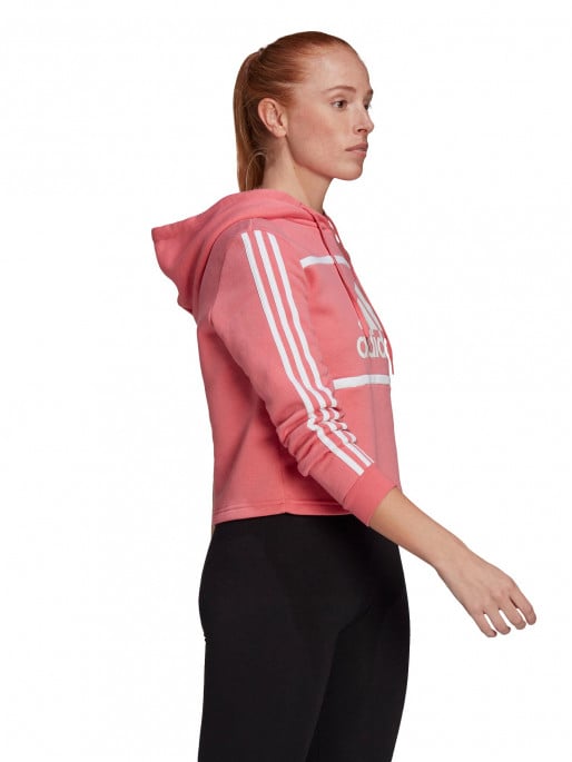 Adidas active icons top cropped hoodie