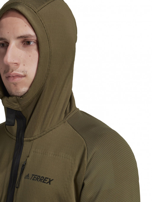 ADIDAS PERFORMANCE Terrex Tech Flooce Hooded Hiking Fleece Jacket