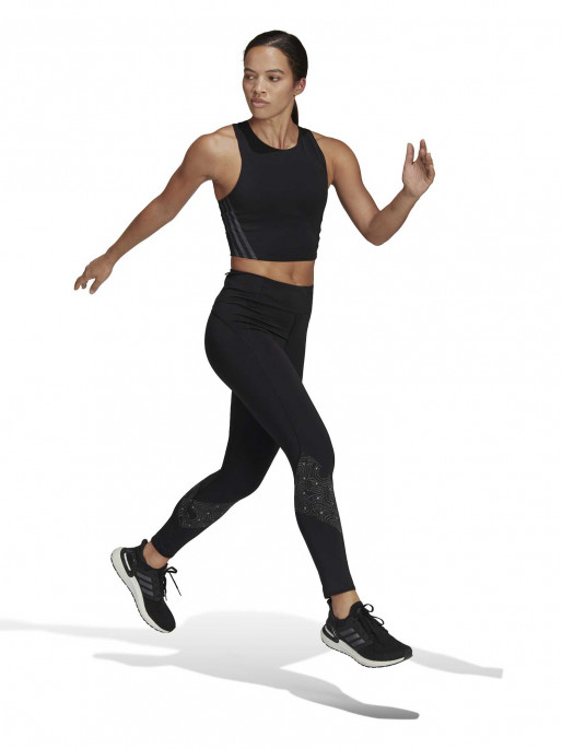 ADIDAS PERFORMANCE Run Icons 3-Stripes Cooler Running Crop Top